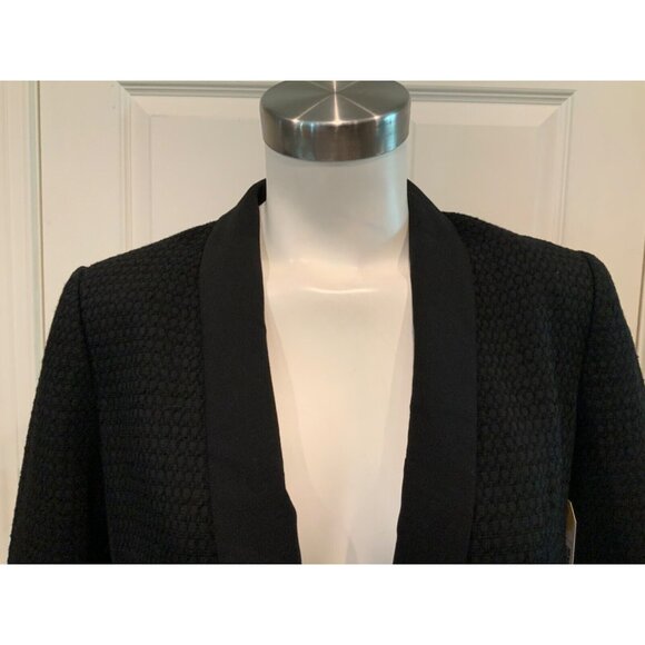 Vince Black Windowpane Textured Blazer, Size 8 - Picture 2 of 8